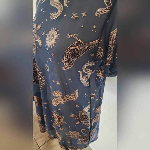 Harry potter Blackmilk Blue Sheer drape Top - Picture 3 of 6